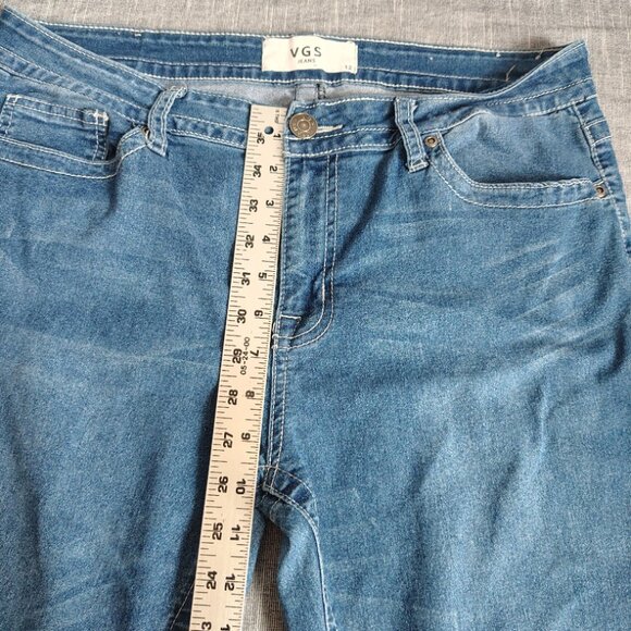 Vigoss VGS Jeans Womens Size 12 (33x29) Loose Straight Embellished Flap Western - Picture 7 of 13